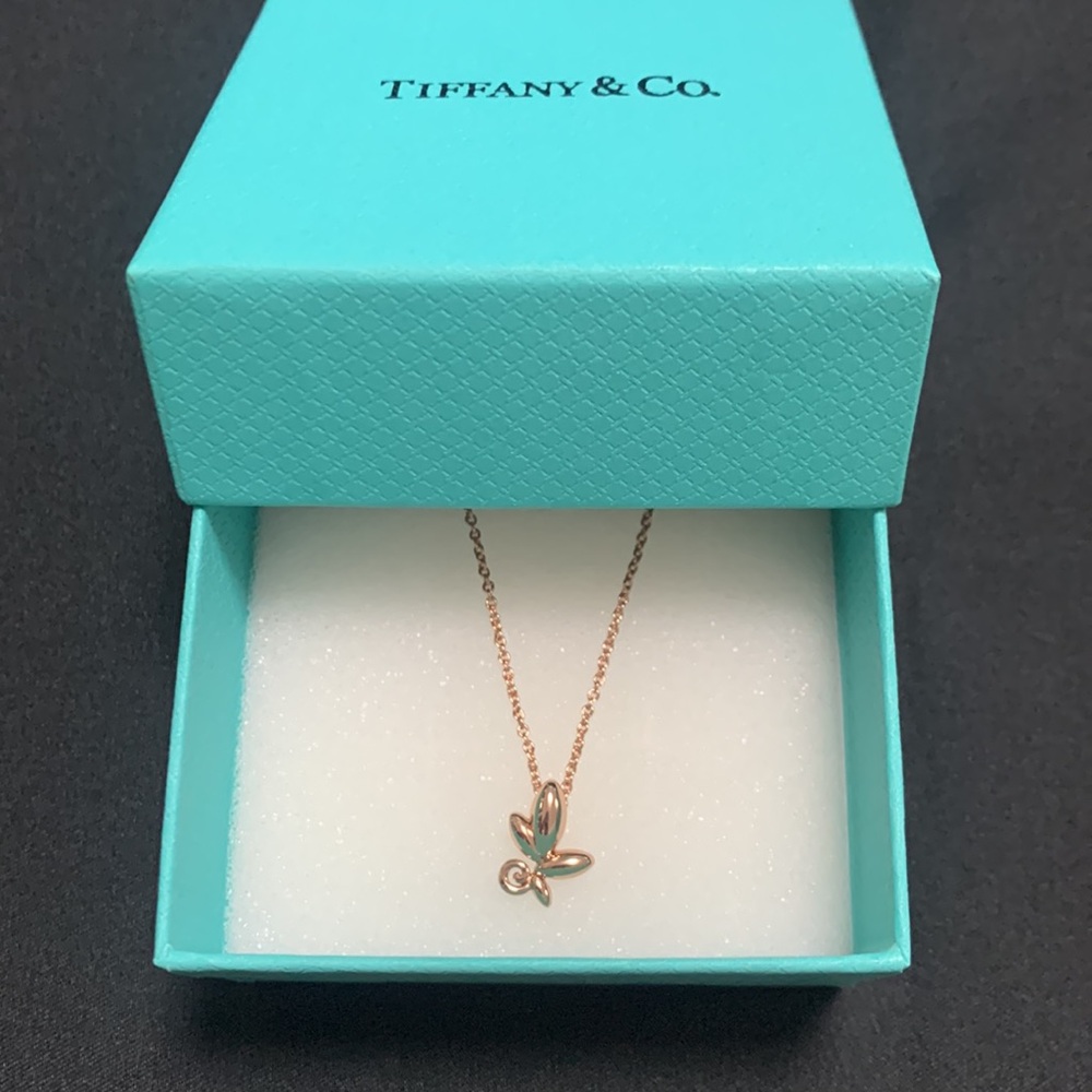 Tiffany & Co. Gold Butterfly Necklace